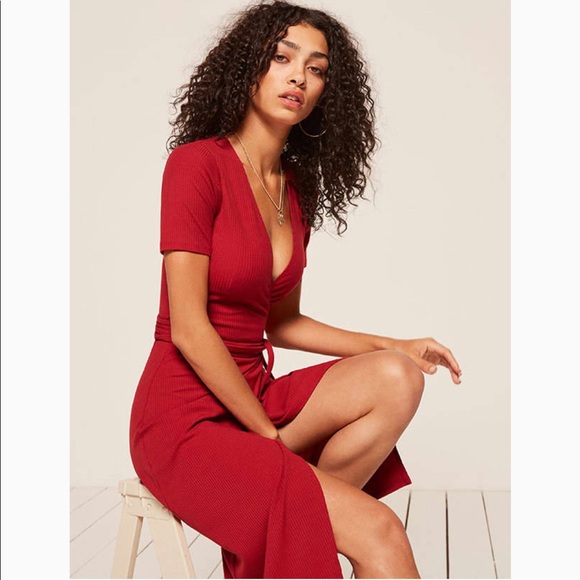 Reformation Dresses & Skirts - Reformation Britton Red Dress Sz M
